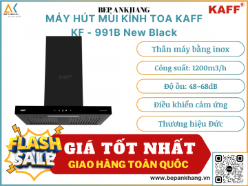 Máy hút mùi kính toa Kaff KF - 991B New Black - Thương hiệu Đức
